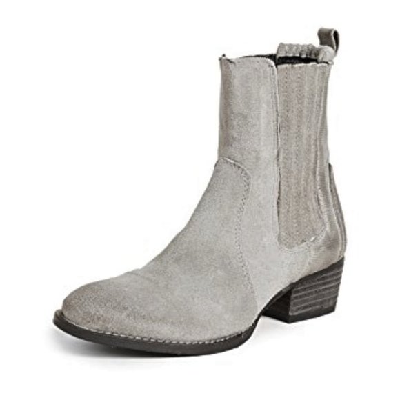 Splendid River Chelsea Gray Suede Bootie 8M - Picture 2 of 5